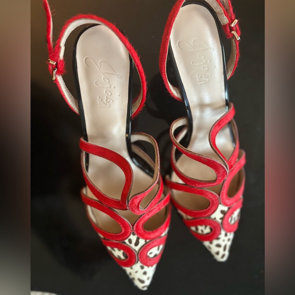 Red and Black Women's Heels